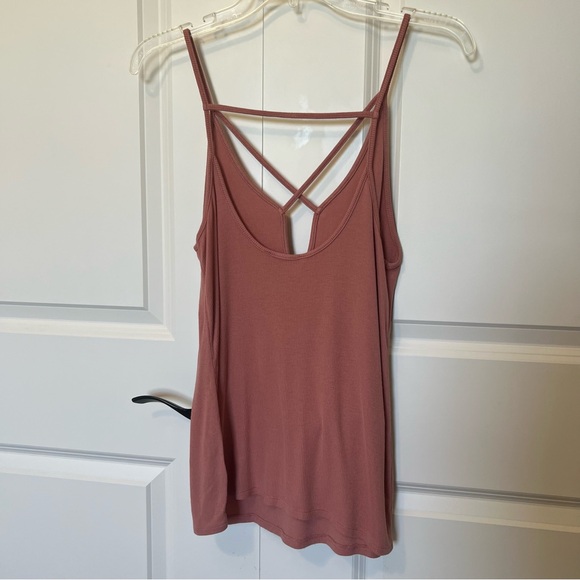 Strappy Burnt Orange Express OneEleven Tank Top Camisole Super Stretchy Festival - Picture 3 of 14